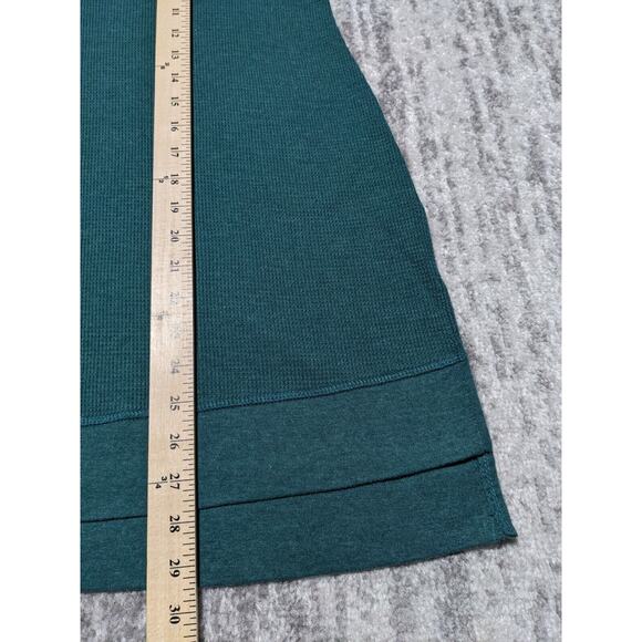 Woman Within Pullover Sweater Women Size 18/20 Green Cowl Neck Hi-Low Hem Knit - Picture 12 of 12